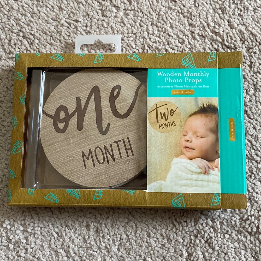 Wooden Monthly Milestone Props